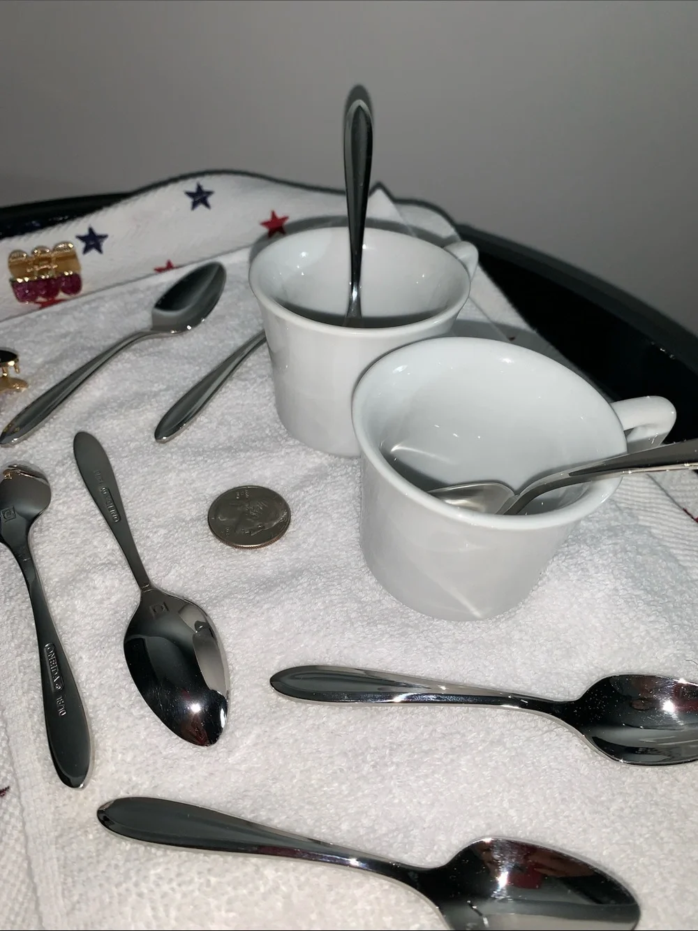 Oneida Patrician pattern 18/10 SS Demitasse Spoons Set of 8 NWOT